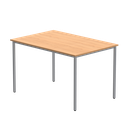 Office Rectangular Multi-Use Table (FSC) | 1200X800 | Norwegian Beech/Silver