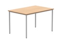 Office Rectangular Multi-Use Table (FSC) | 1200X800 | Norwegian Beech/Silver