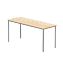 Office Rectangular Multi-Use Table (FSC) | 1600X600 | Canadian Oak/Silver