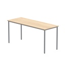 Office Rectangular Multi-Use Table (FSC) | 1600X600 | Canadian Oak/Silver