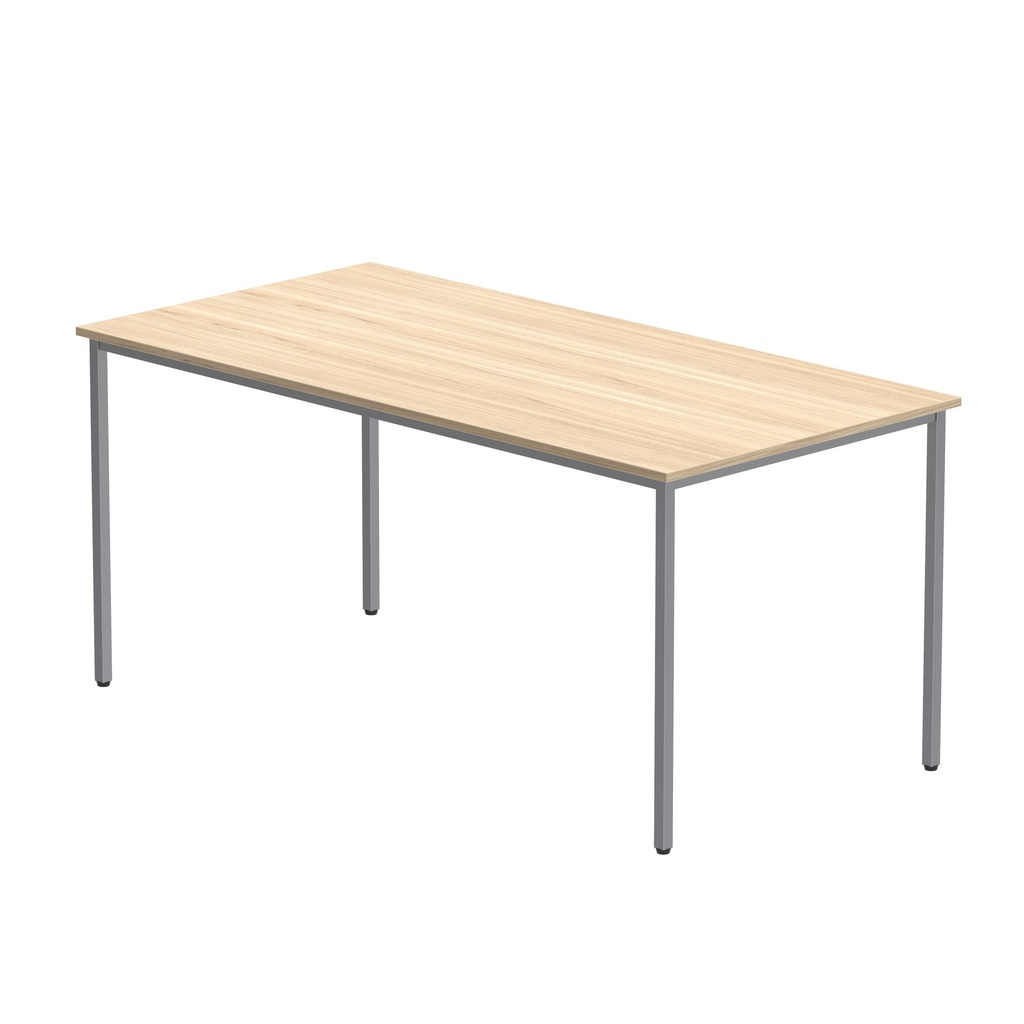 Office Rectangular Multi-Use Table (FSC) | 1600X800 | Canadian Oak/Silver