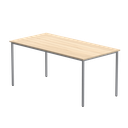 Office Rectangular Multi-Use Table (FSC) | 1600X800 | Canadian Oak/Silver