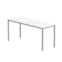 Office Rectangular Multi-Use Table (FSC) | 1600X600 | Arctic White/Silver