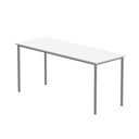 Office Rectangular Multi-Use Table (FSC) | 1600X600 | Arctic White/Silver