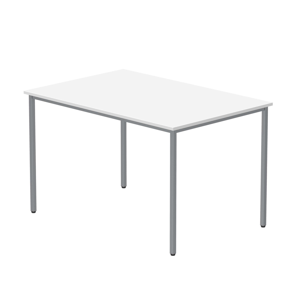 Office Rectangular Multi-Use Table (FSC) | 1200X800 | Arctic White/Silver