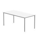 Office Rectangular Multi-Use Table (FSC) | 1600X800 | Arctic White/Silver