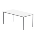 Office Rectangular Multi-Use Table (FSC) | 1600X800 | Arctic White/Silver