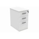 Desk High Office Storage Unit (FSC) | 600 Deep | Arctic White