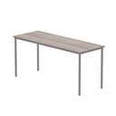 Office Rectangular Multi-Use Table (FSC) | 1600X600 | Alaskan Grey Oak/Silver