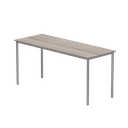 Office Rectangular Multi-Use Table (FSC) | 1600X600 | Alaskan Grey Oak/Silver