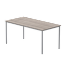 Office Rectangular Multi-Use Table (FSC) | 1600X800 | Alaskan Grey Oak/Silver