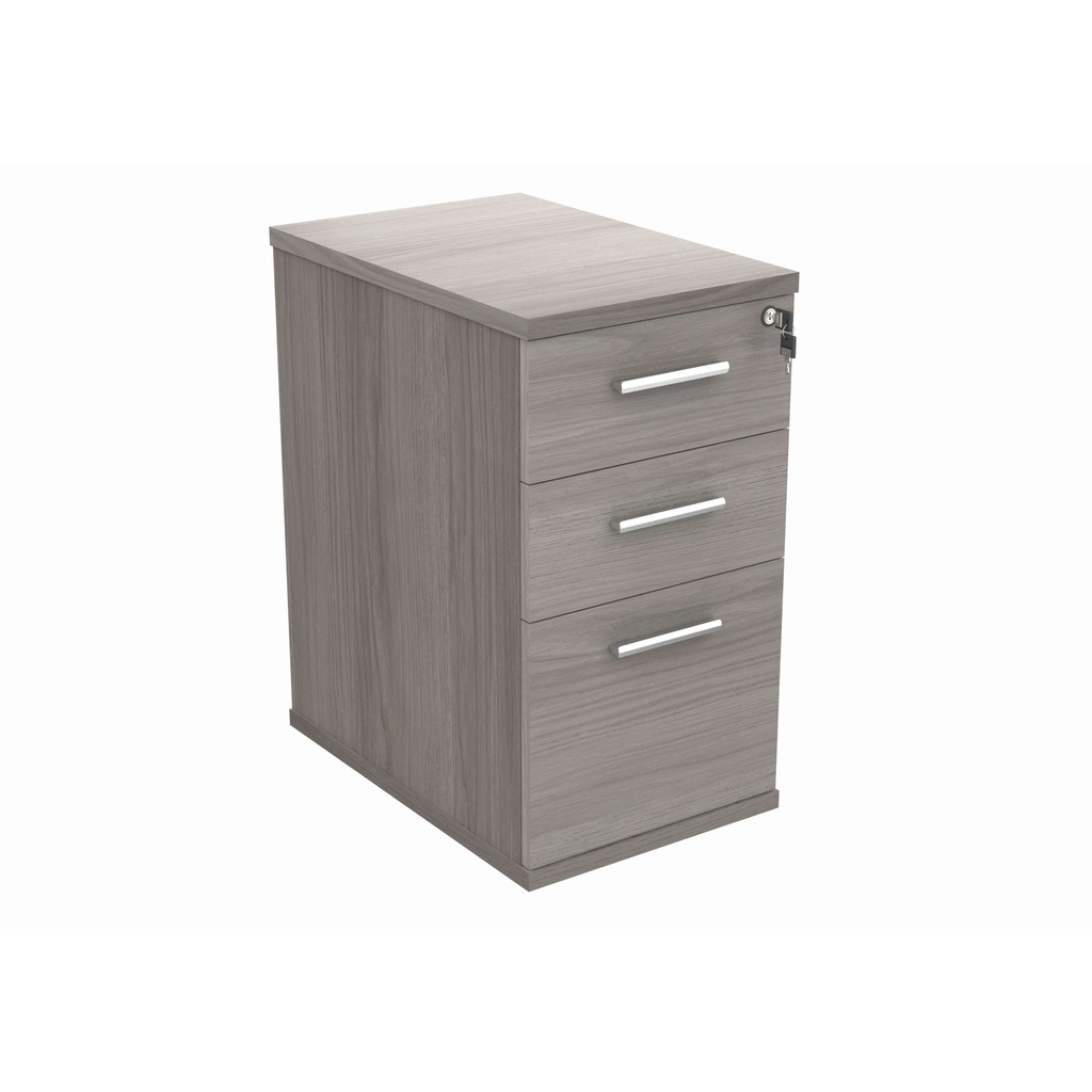 Desk High Office Storage Unit (FSC) | 600 Deep | Alaskan Grey Oak