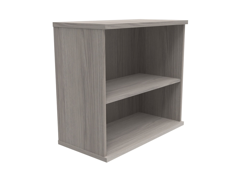 Bookcase (FSC) | 730 High | 1 x Floating Shelf | Alaskan Grey Oak