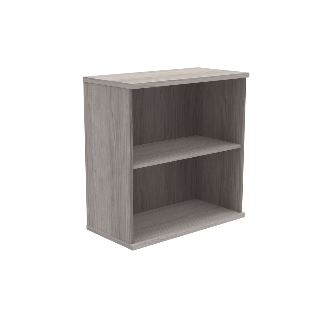 Bookcase (FSC) | 816 High | 1 x Floating Shelf | Alaskan Grey Oak