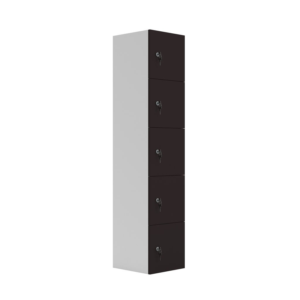 5 Door Unit Complete With Shelf, Coat Hooks, Cam Lock, Anthracite (FSC)