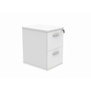 Filing Cabinet Office Storage Unit (FSC) | 2 Drawers | Arctic White
