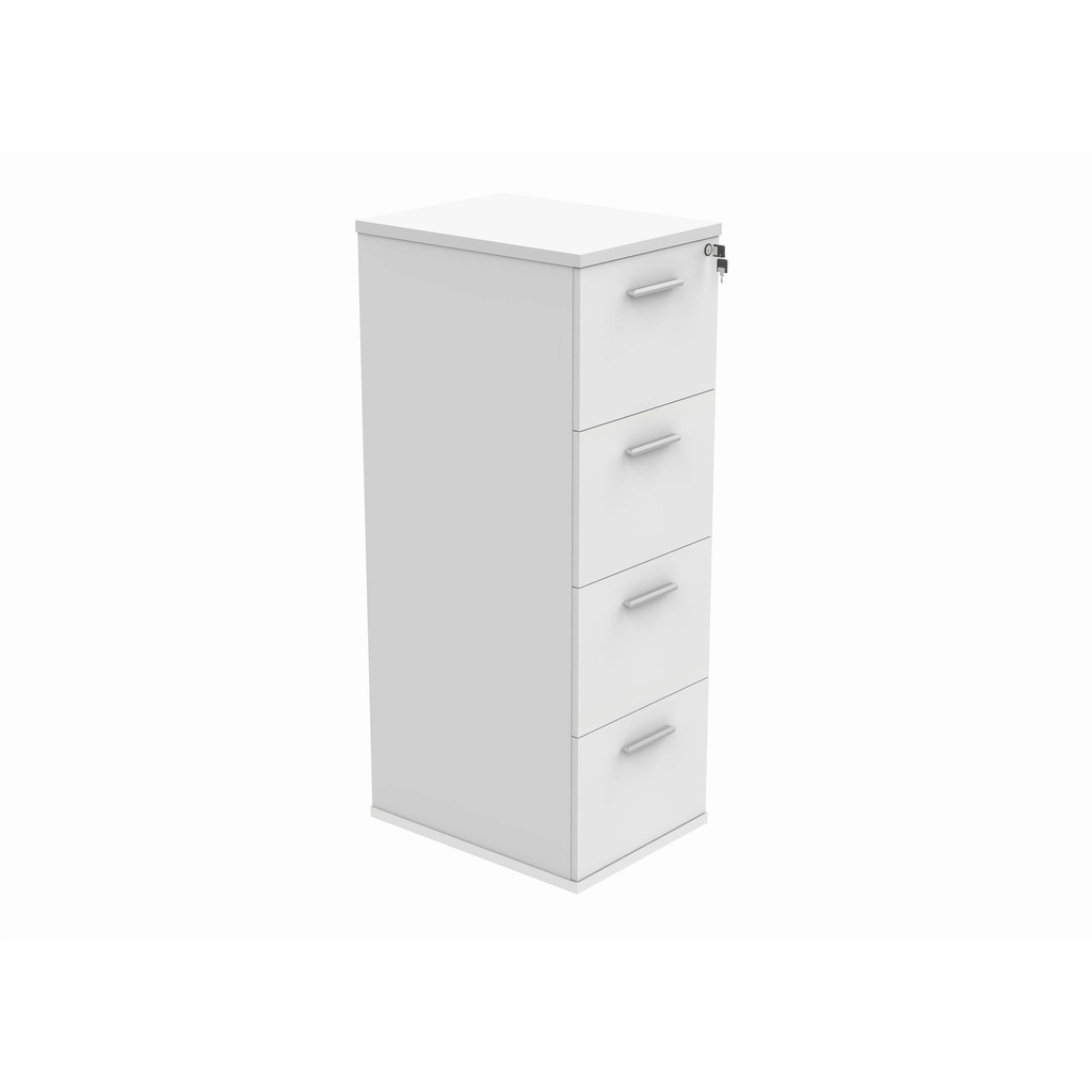 Filing Cabinet Office Storage Unit (FSC) | 4 Drawers | Arctic White
