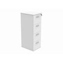 Filing Cabinet Office Storage Unit (FSC) | 4 Drawers | Arctic White