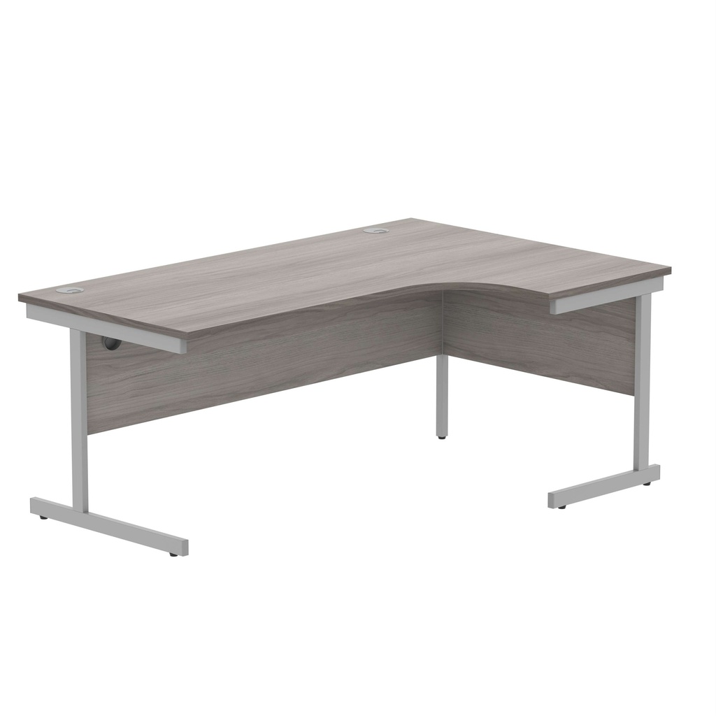 Core|Single Upright|Right Hand Corner Desk (FSC)|1800X1200|Alaskan Grey Oak-Silver