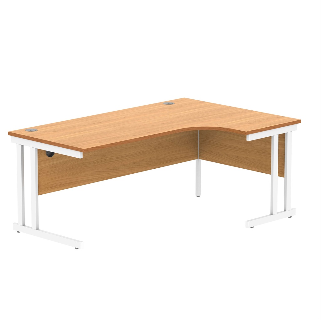 Core|Double Upright|Right Hand Corner Desk (FSC)|1800X1200|Norwegian Beech-White