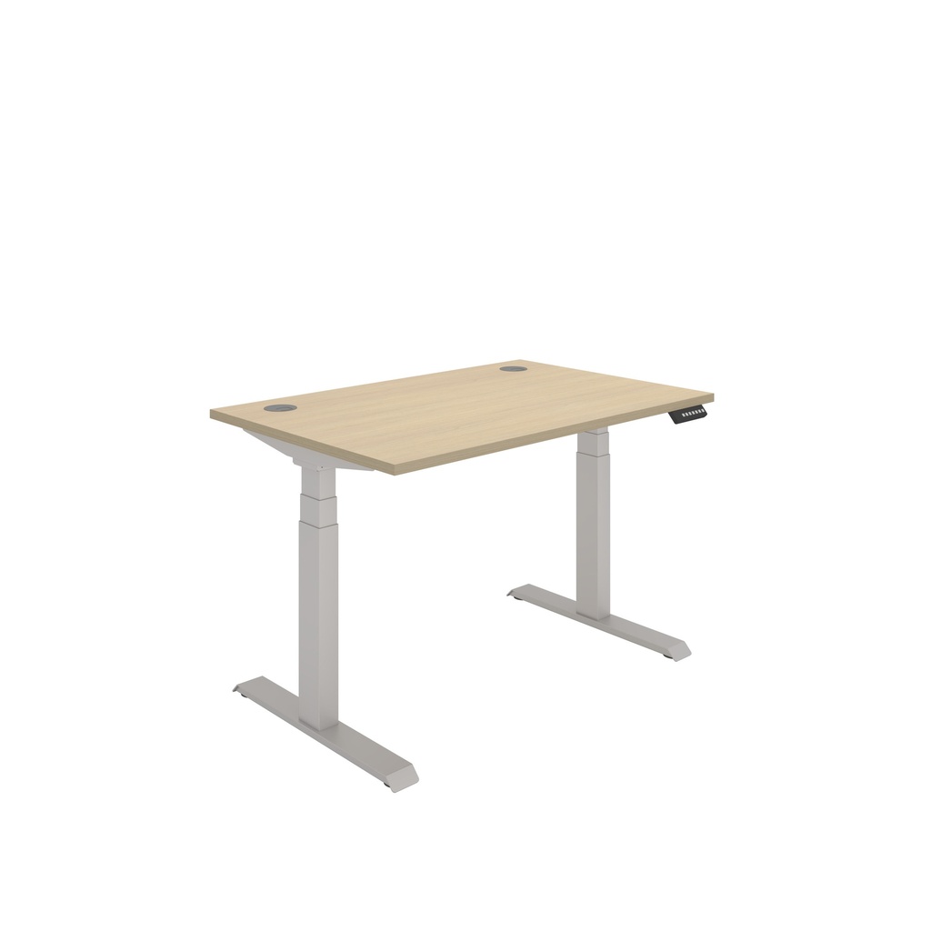 Core|Dual Motor|Sit Stand Desk (FSC)|1200x800|Canadian Oak-Silver