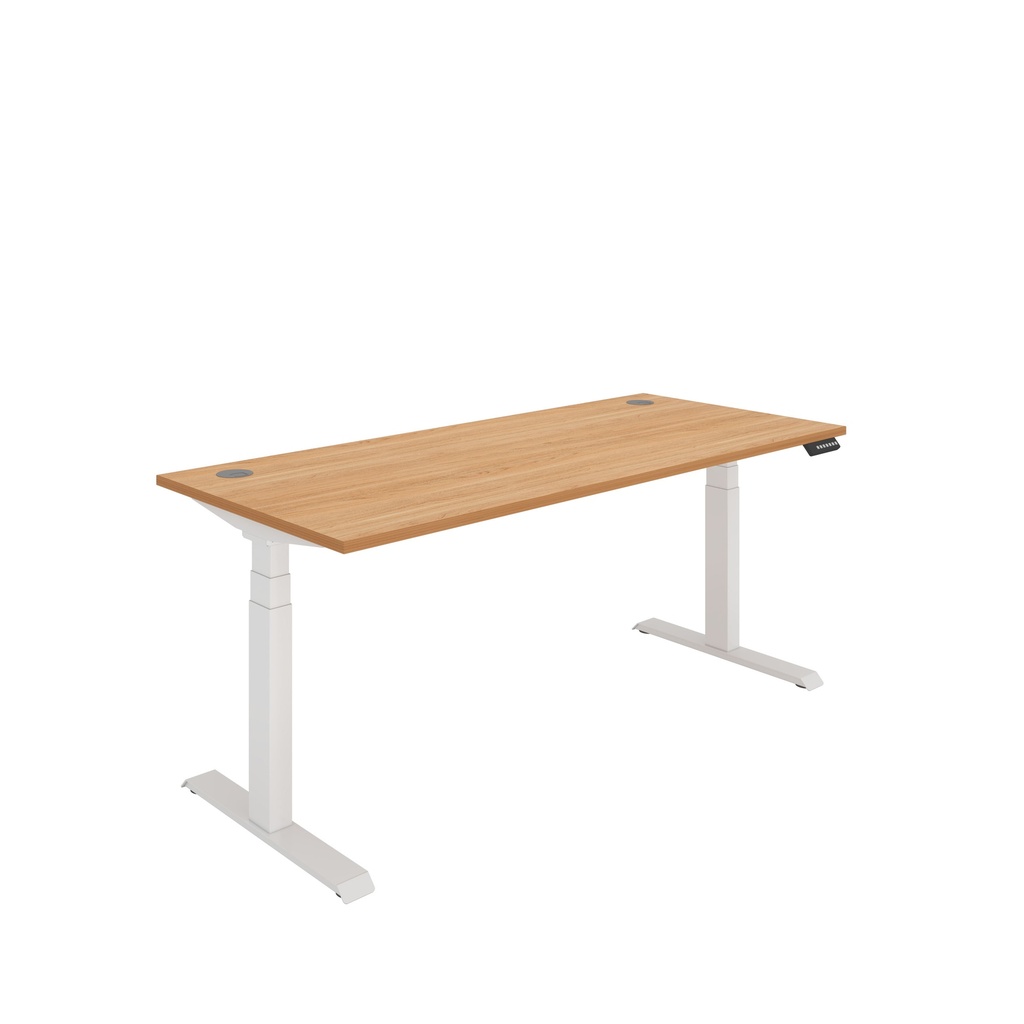 Core|Dual Motor|Sit Stand Desk (FSC)|1800x800|Norwegian Beech-White