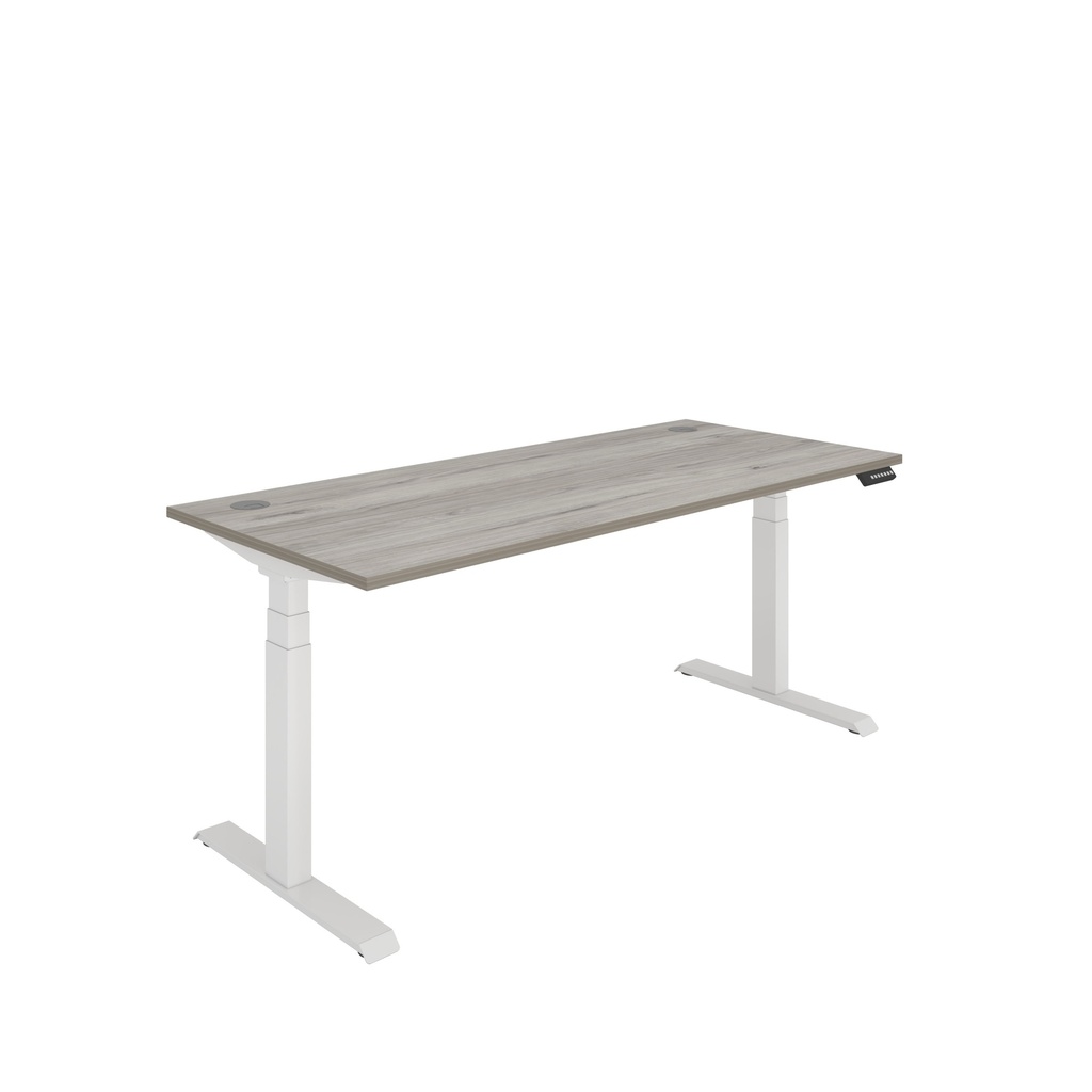 Core|Dual Motor|Sit Stand Desk (FSC)|1800x800|Alaskan Grey Oak-White