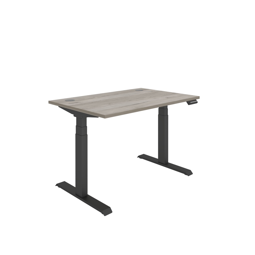 Core|Dual Motor|Sit Stand Desk (FSC)|1200x800|Alaskan Grey Oak-Black