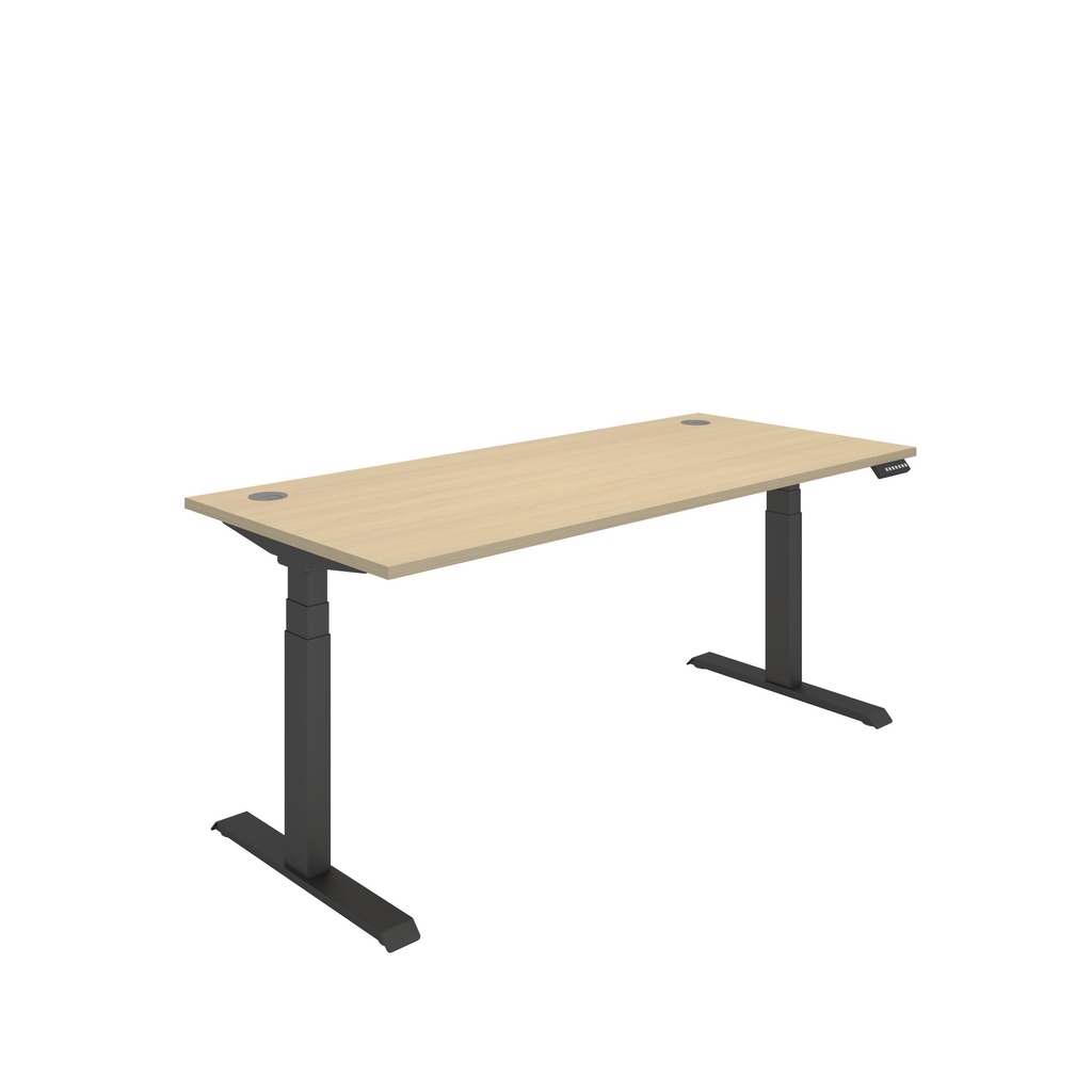Core|Dual Motor|Sit Stand Desk (FSC)|1800x800|Canadian Oak-Black