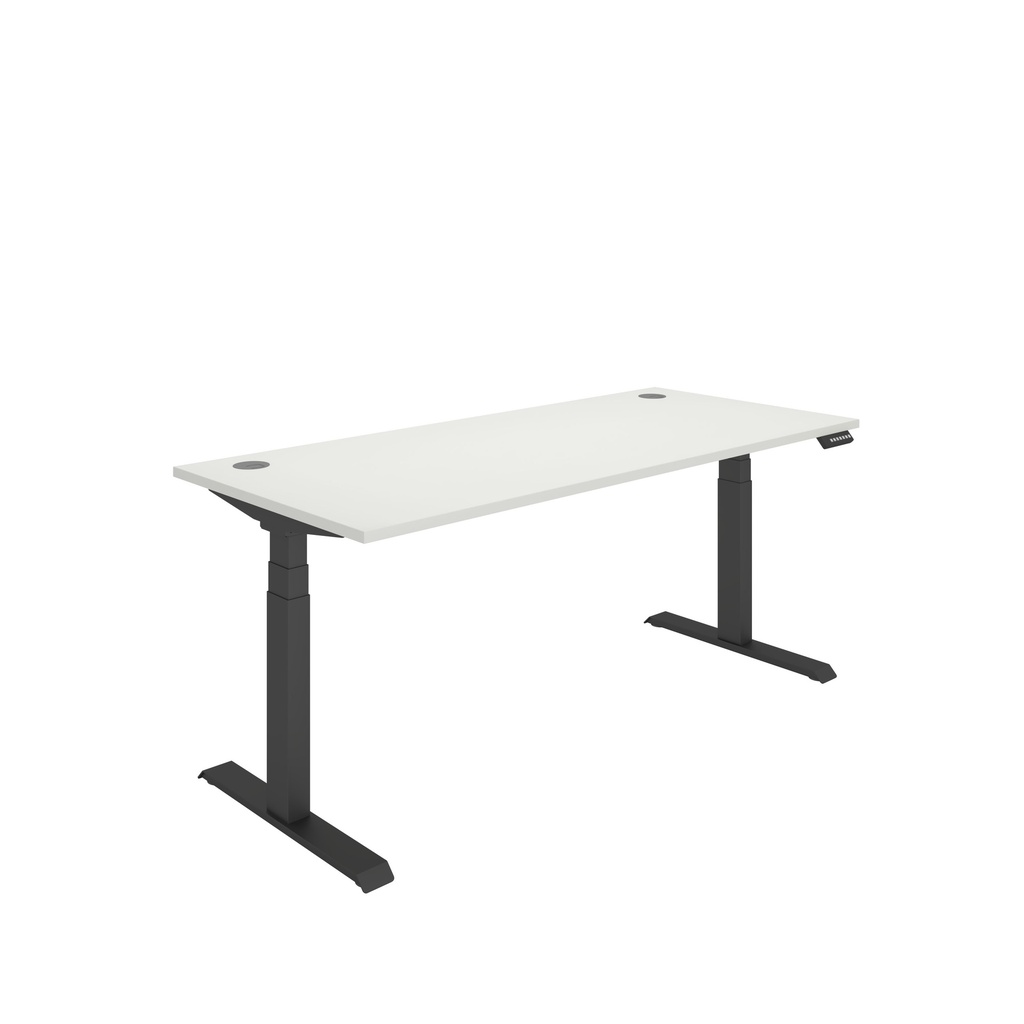 Core|Dual Motor|Sit Stand Desk (FSC)|1800x800|Arctic White-Black