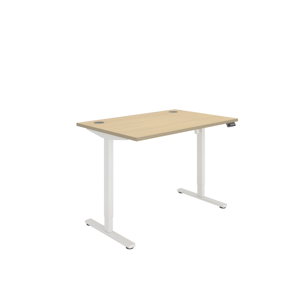 Core|Single Motor|Sit Stand Desk (FSC)|1200x800|Canadian Oak-White