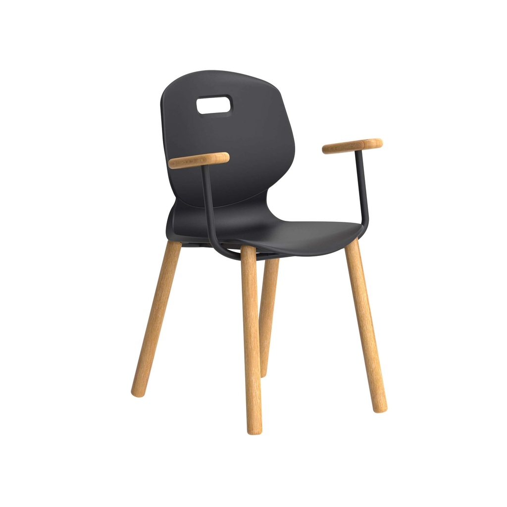 Titan Arc Wooden Four Leg Frame With Arms | Size 5 | Anthracite