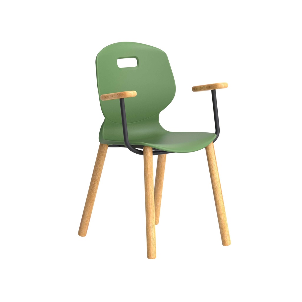 Titan Arc Wooden Four Leg Frame With Arms | Size 6 | Forest