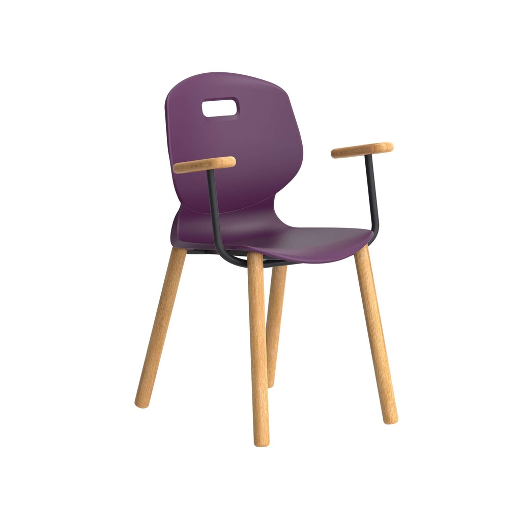 Titan Arc Wooden Four Leg Frame With Arms | Size 6 | Grape