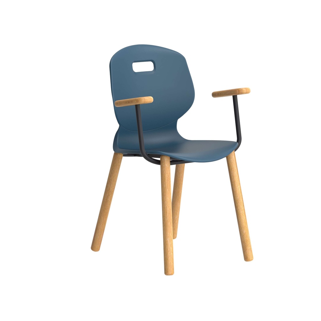 Titan Arc Wooden Four Leg Frame With Arms | Size 5 | Steel Blue