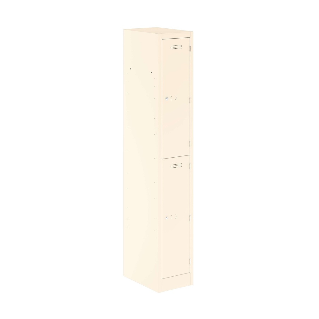 Primary 2 Door Single Locker Column | 300X450X1800 | Chalk