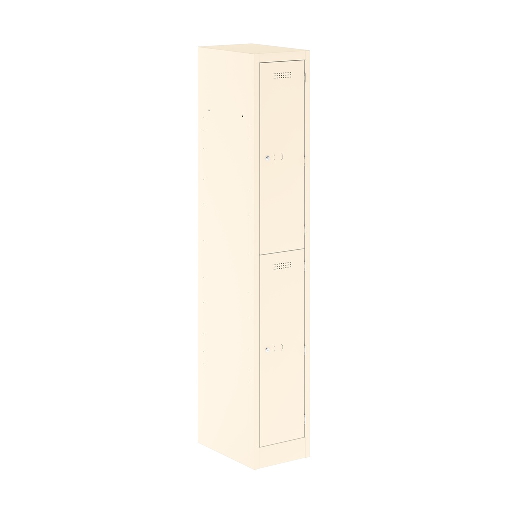 Primary 2 Door Single Locker Column | 300X450X1800 | Chalk