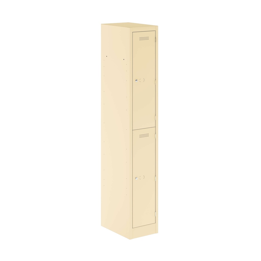 Primary 2 Door Single Locker Column | 300X450X1800 | Beige