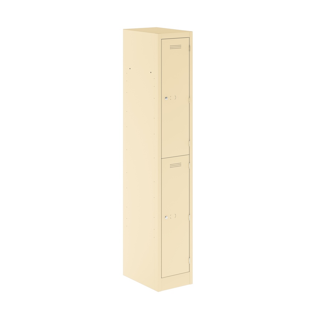 Primary 2 Door Single Locker Column | 300X450X1800 | Beige