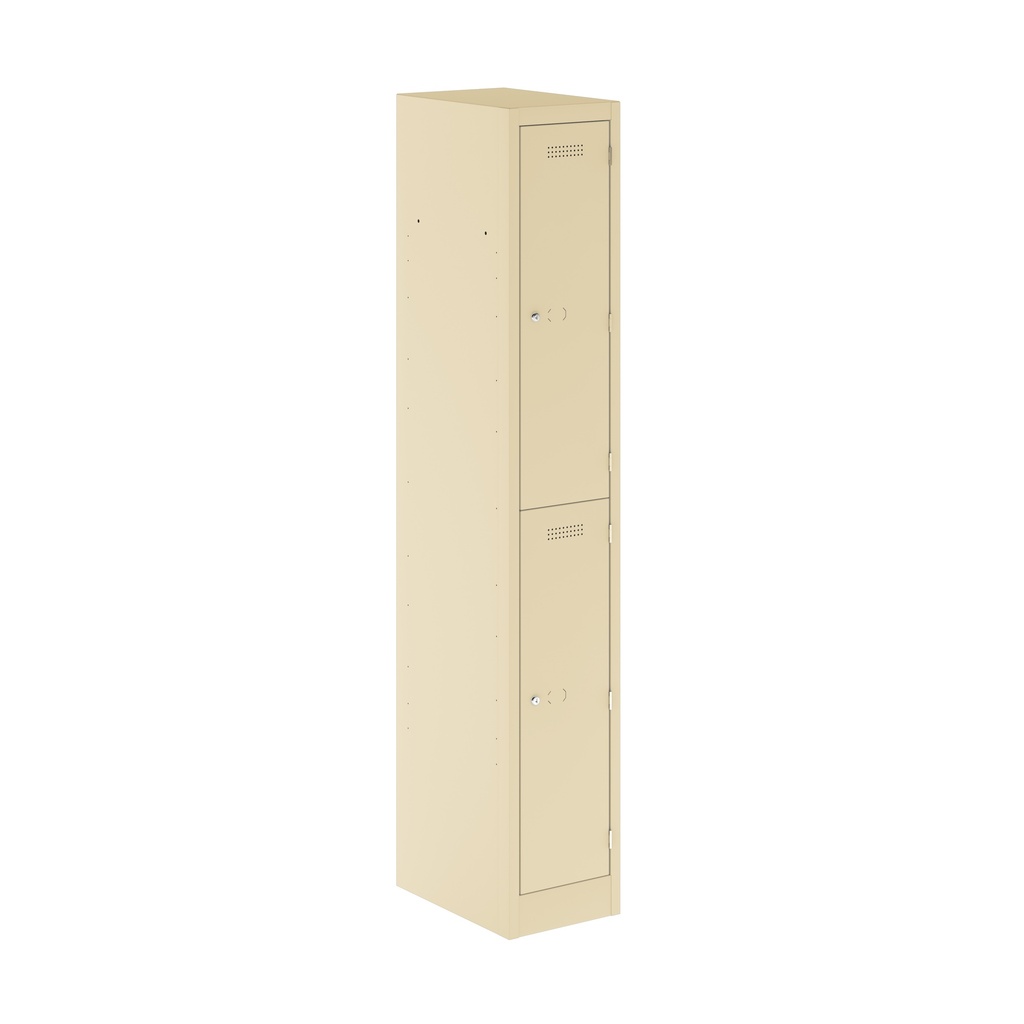 Primary 2 Door Single Locker Column | 300X450X1800 | Cream