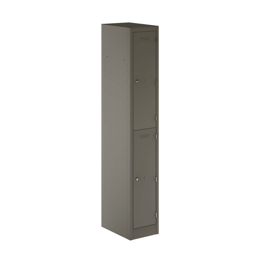 Primary 2 Door Single Locker Column | 300X450X1800 | Slate