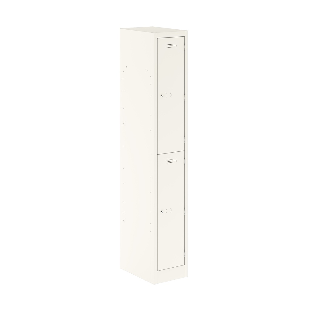 Primary 2 Door Single Locker Column | 300X450X1800 | Traffic White