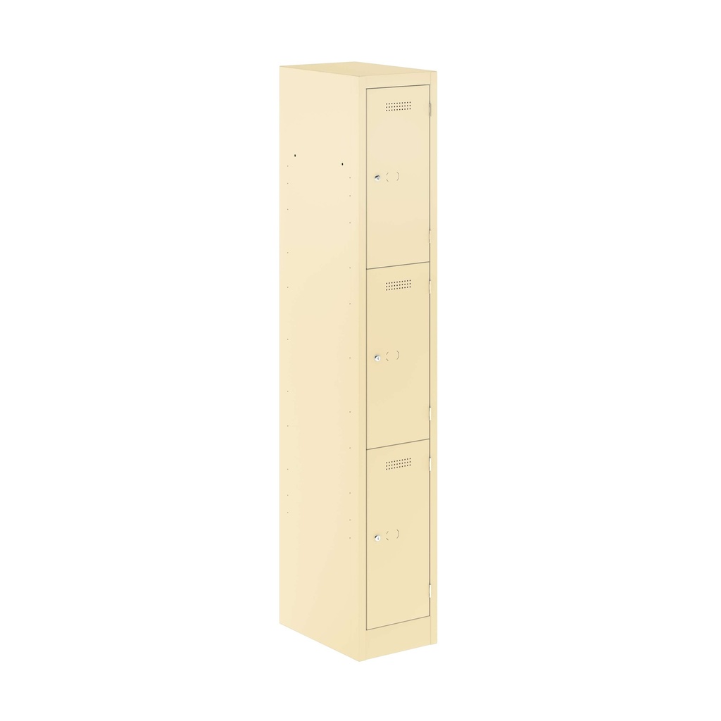 Primary 3 Door Single Locker Column | 300X450X1800 | Beige