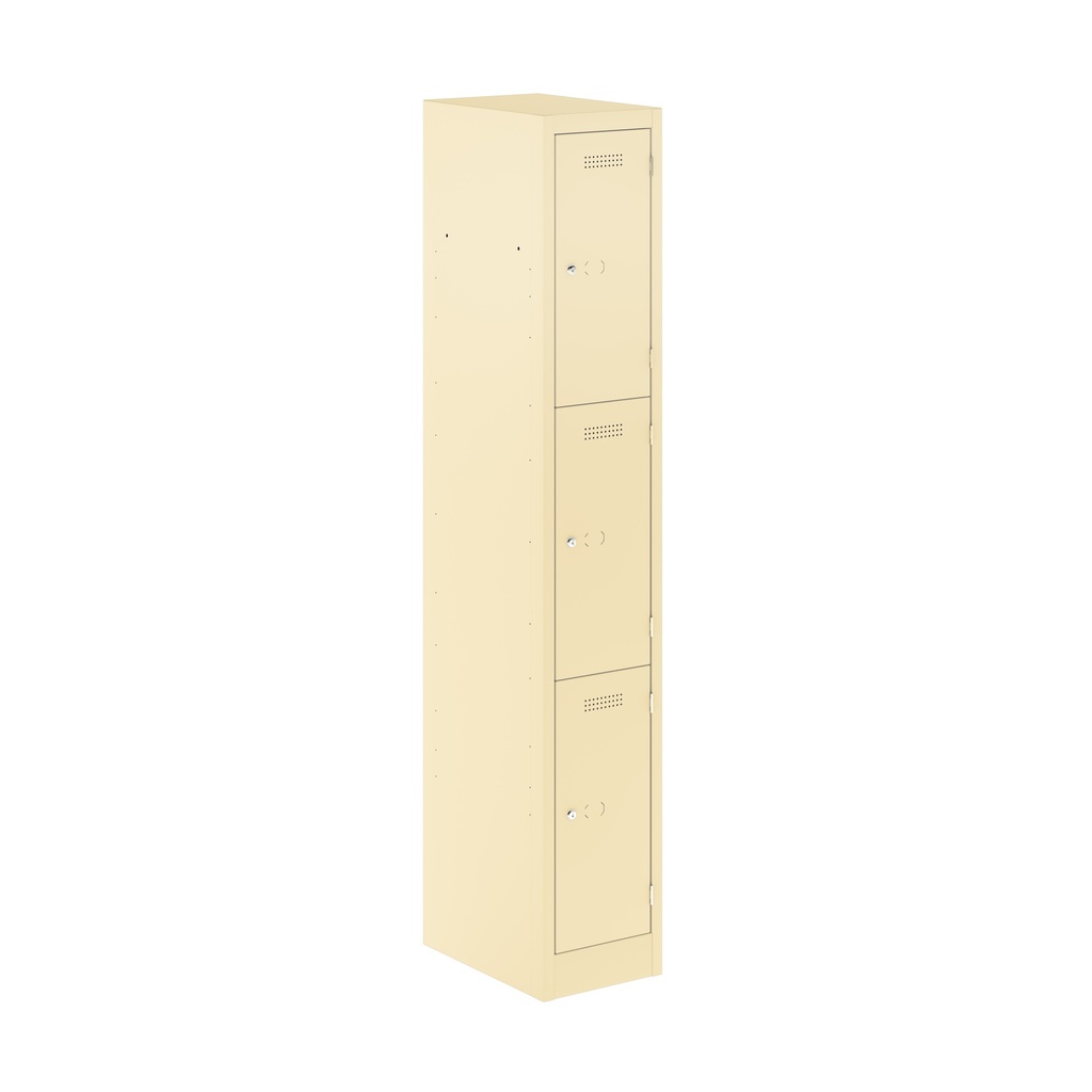 Primary 3 Door Single Locker Column | 300X450X1800 | Beige