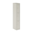 Primary 3 Door Single Locker Column | 300X450X1800 | Light Grey
