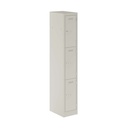 Primary 3 Door Single Locker Column | 300X450X1800 | Light Grey