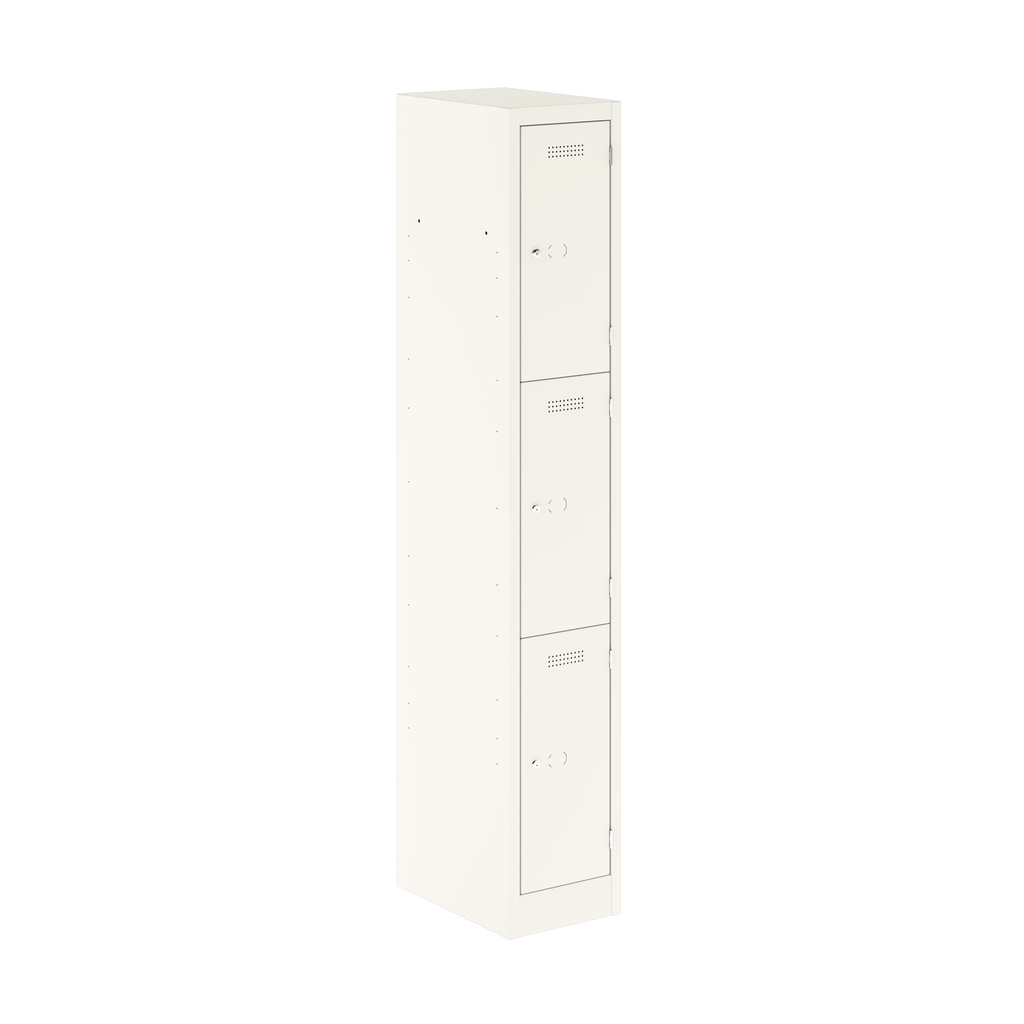Primary 3 Door Single Locker Column | 300X450X1800 | Traffic White