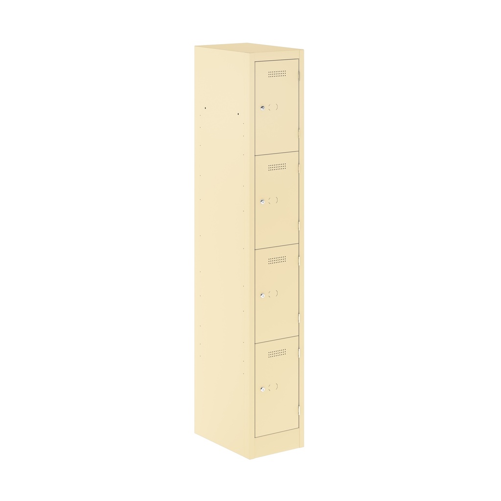Primary 4 Door Single Locker Column | 300X450X1800 | Beige