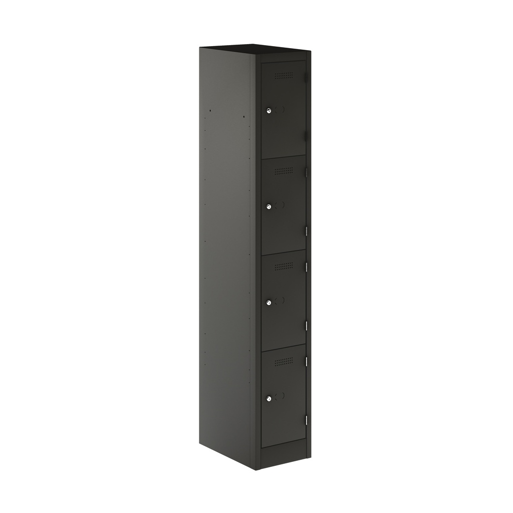 Primary 4 Door Single Locker Column | 300X450X1800 | Anthracite Grey