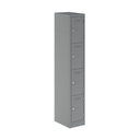 Primary 4 Door Single Locker Column | 300X450X1800 | Silver